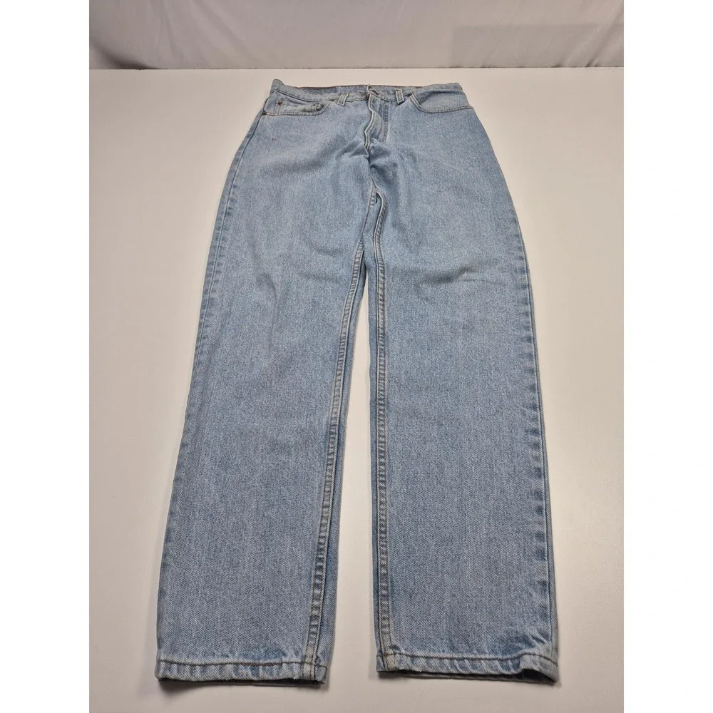 VTG Levis 550 Relaxed Fit Jeans Mens 32x32 Light Blue Tapered Denim USA 90s